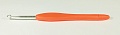 Крючок для вязания металлический, ручка каучук d 2.0-7.0