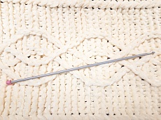 Крючок для тунисской вязки 35 см d 2.0 с тефлоновым покрытием